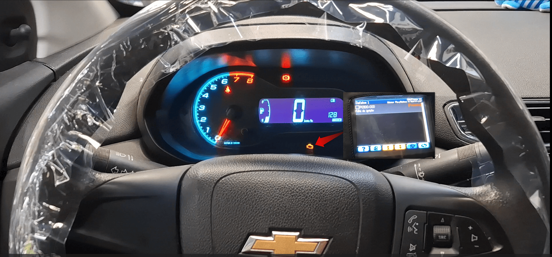 Falha P0300 no Prisma 1.4 2017: Diagnóstico rápido com osciloscópio revelou problema mecânico no cabeçote