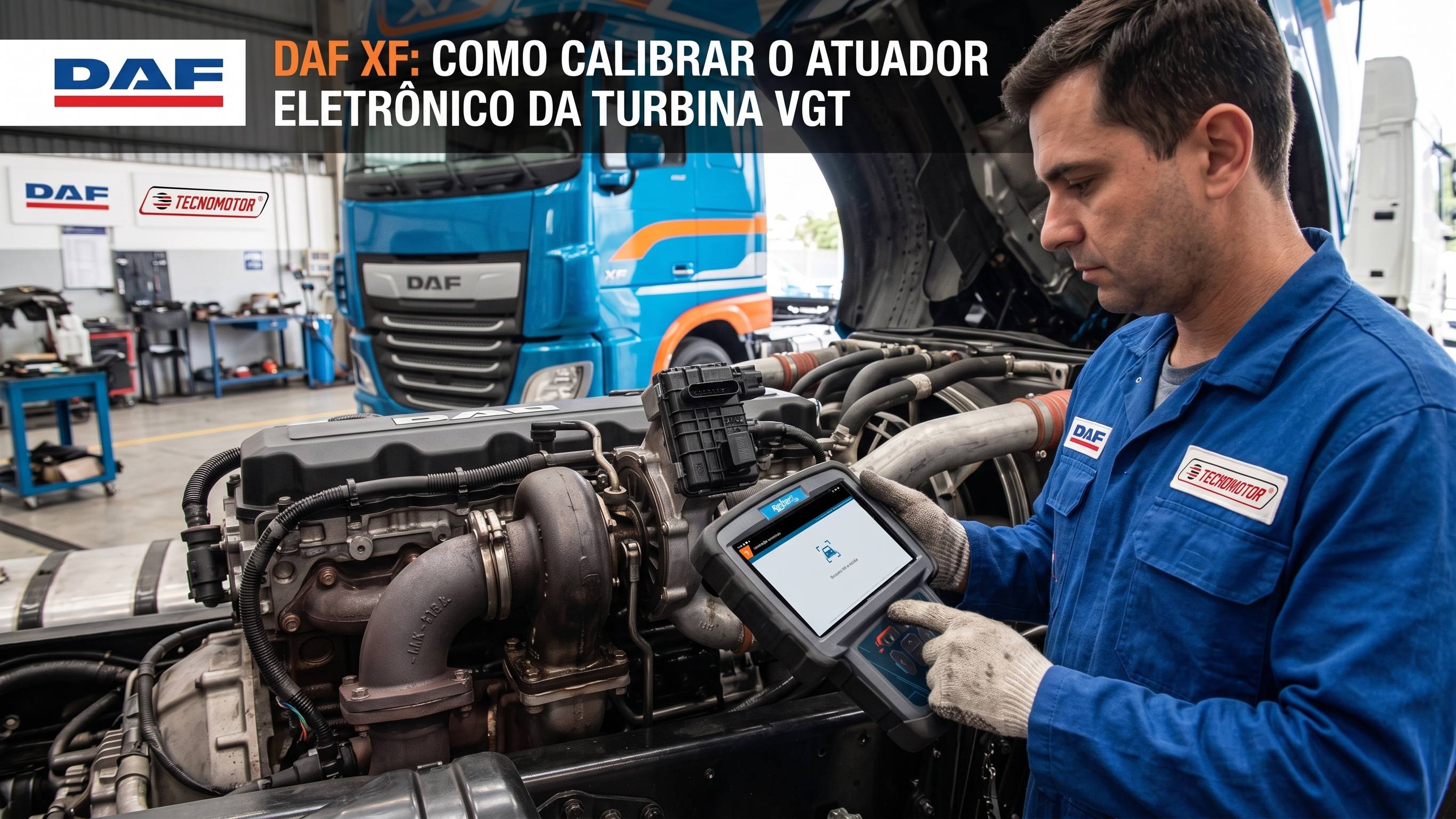 DAF XF: calibração do atuador da turbina VGT